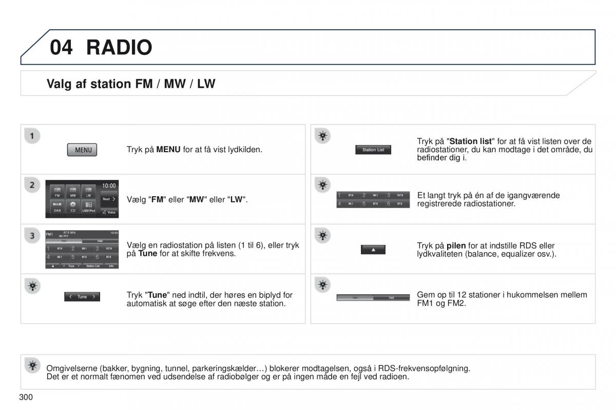 Peugeot 4008 Bilens instruktionsbog / page 302