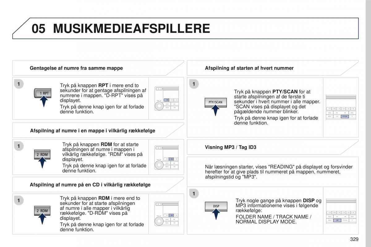 Peugeot 4008 Bilens instruktionsbog / page 331