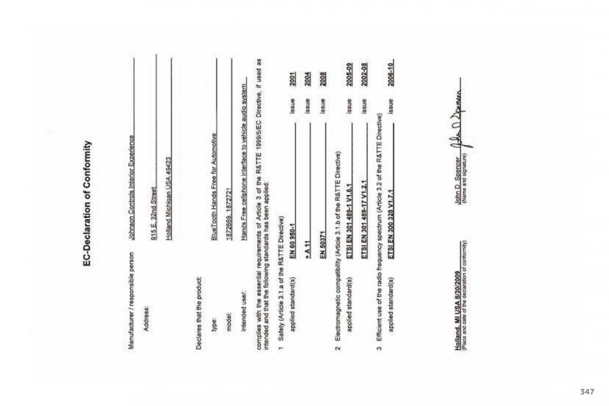 Peugeot 4008 Bilens instruktionsbog / page 349