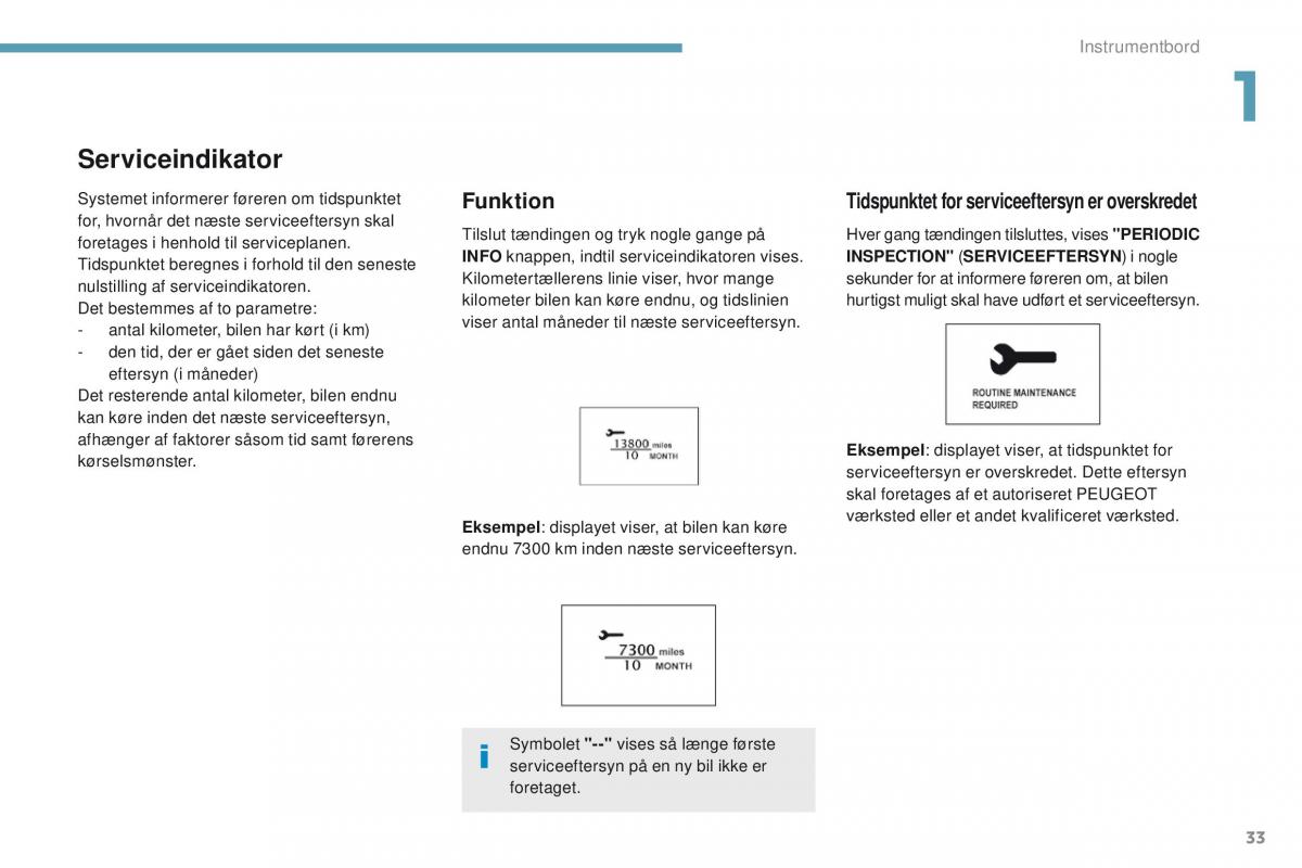 Peugeot 4008 Bilens instruktionsbog / page 35