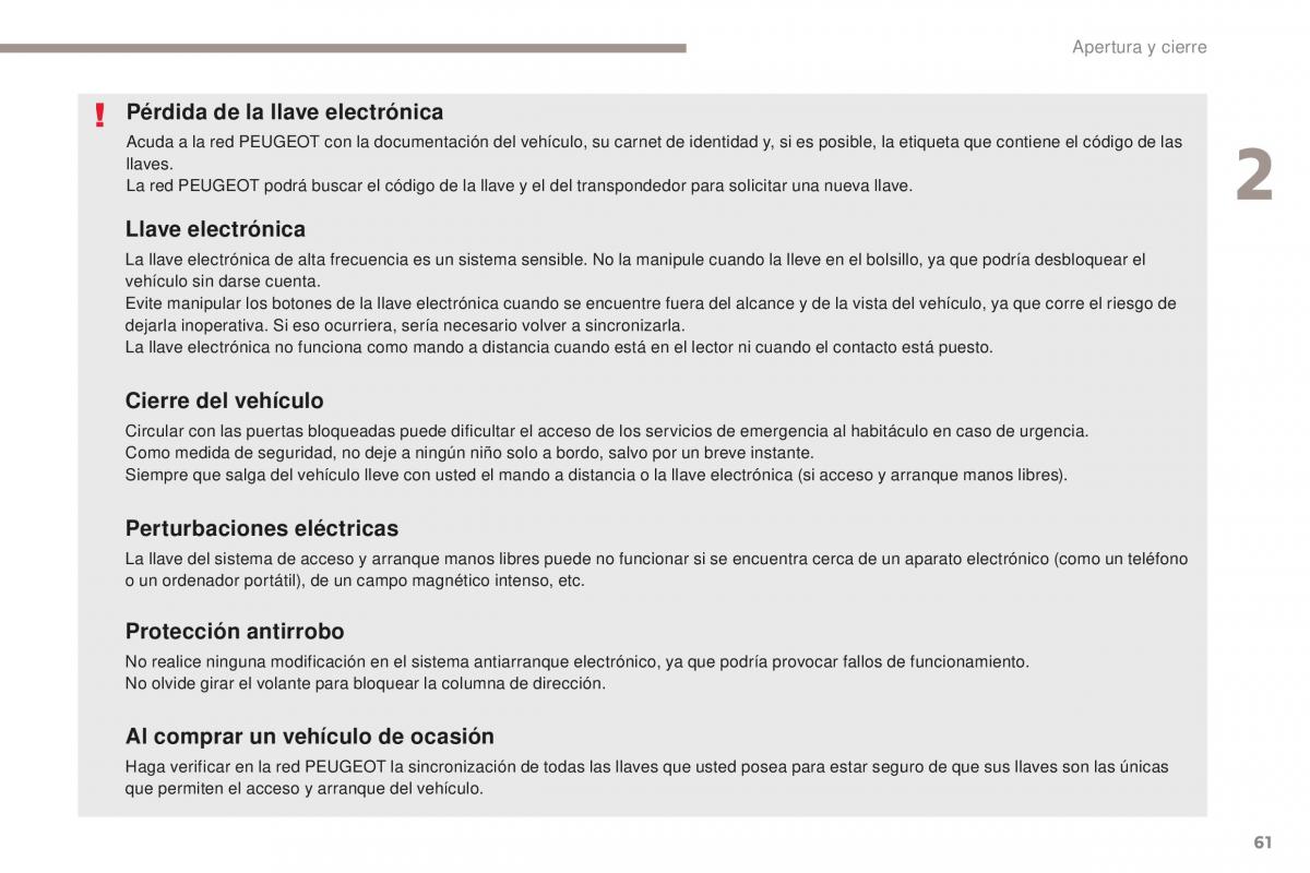 Peugeot 4008 manual del propietario / page 63