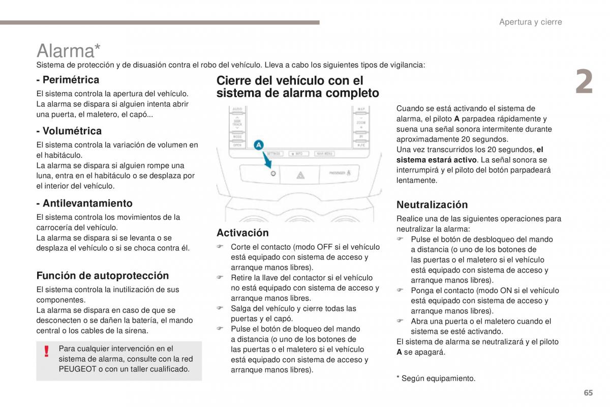 Peugeot 4008 manual del propietario / page 67