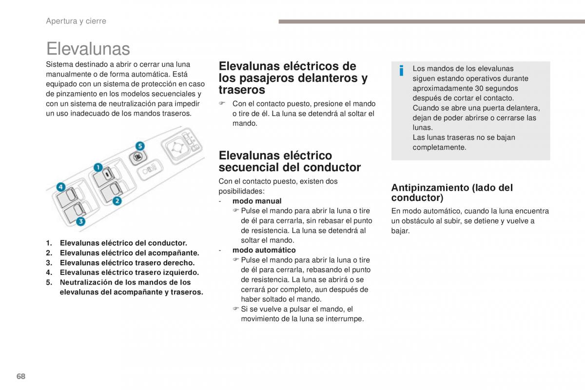 Peugeot 4008 manual del propietario / page 70