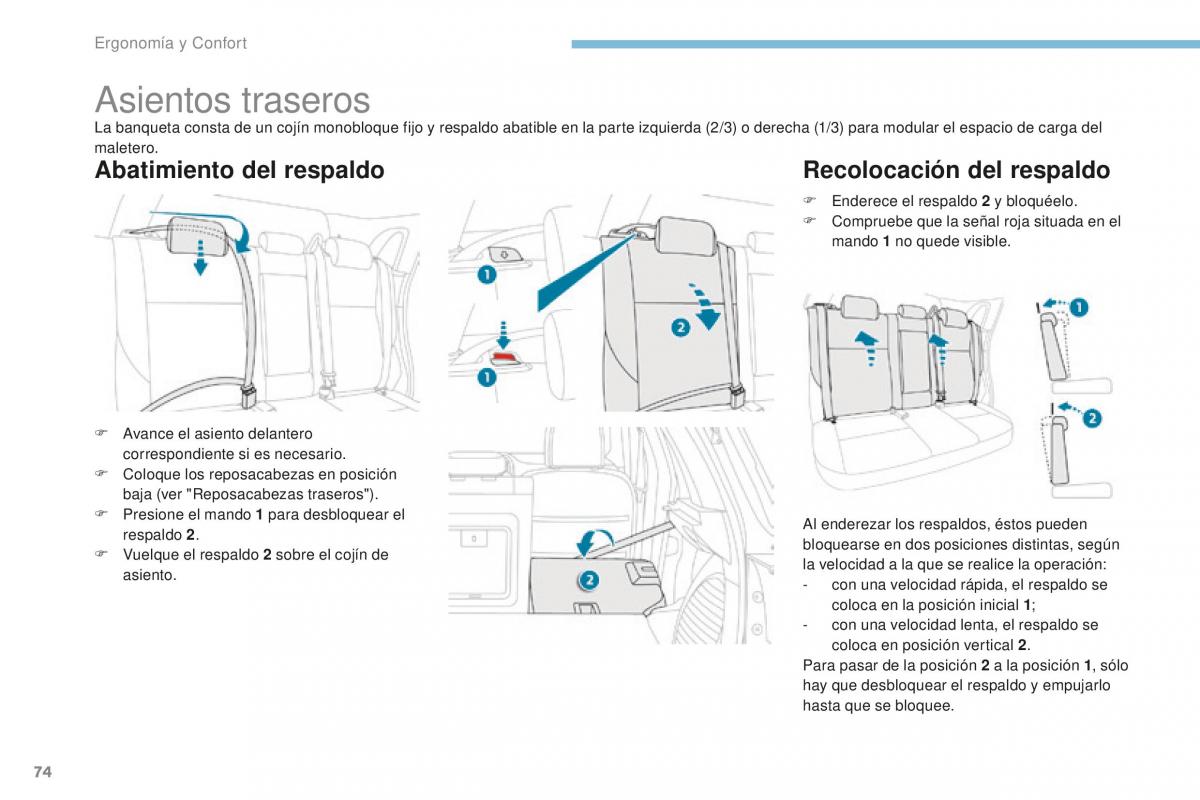 Peugeot 4008 manual del propietario / page 76