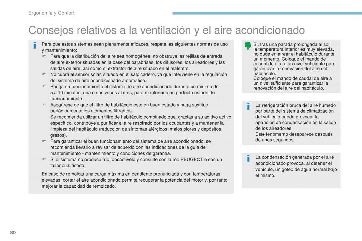 Peugeot 4008 manual del propietario / page 82