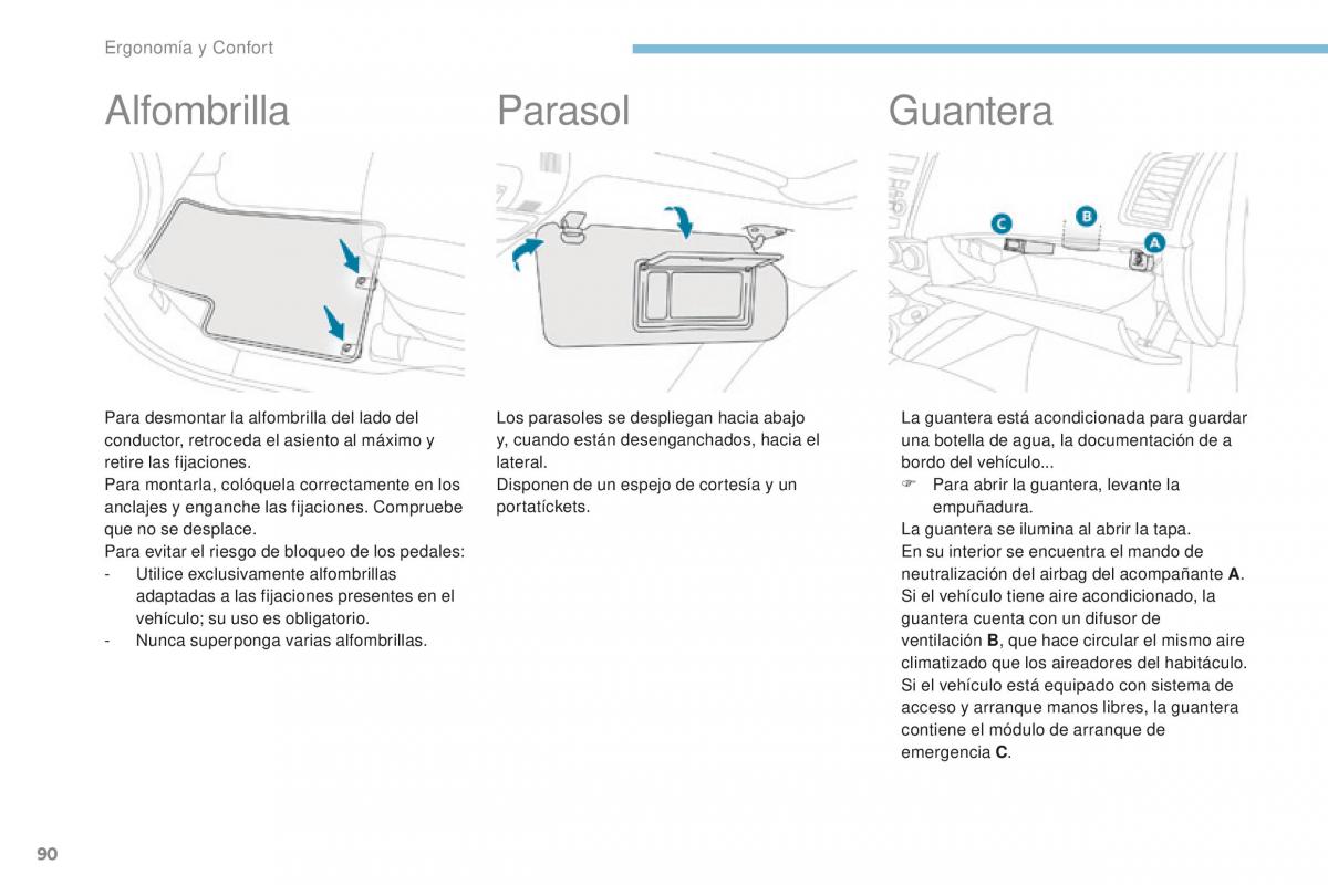 Peugeot 4008 manual del propietario / page 92