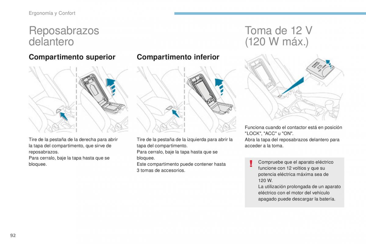 Peugeot 4008 manual del propietario / page 94