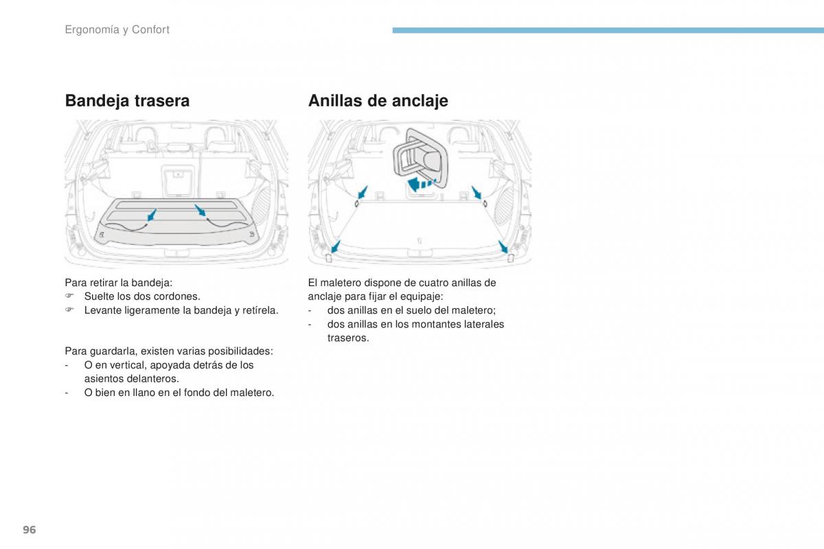 Peugeot 4008 manual del propietario / page 98