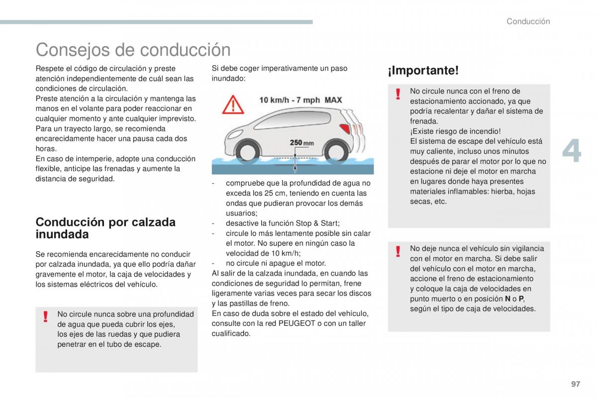 Peugeot 4008 manual del propietario / page 99