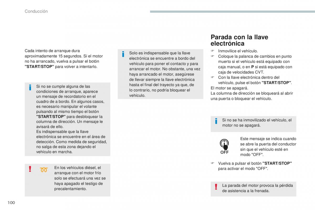 Peugeot 4008 manual del propietario / page 102