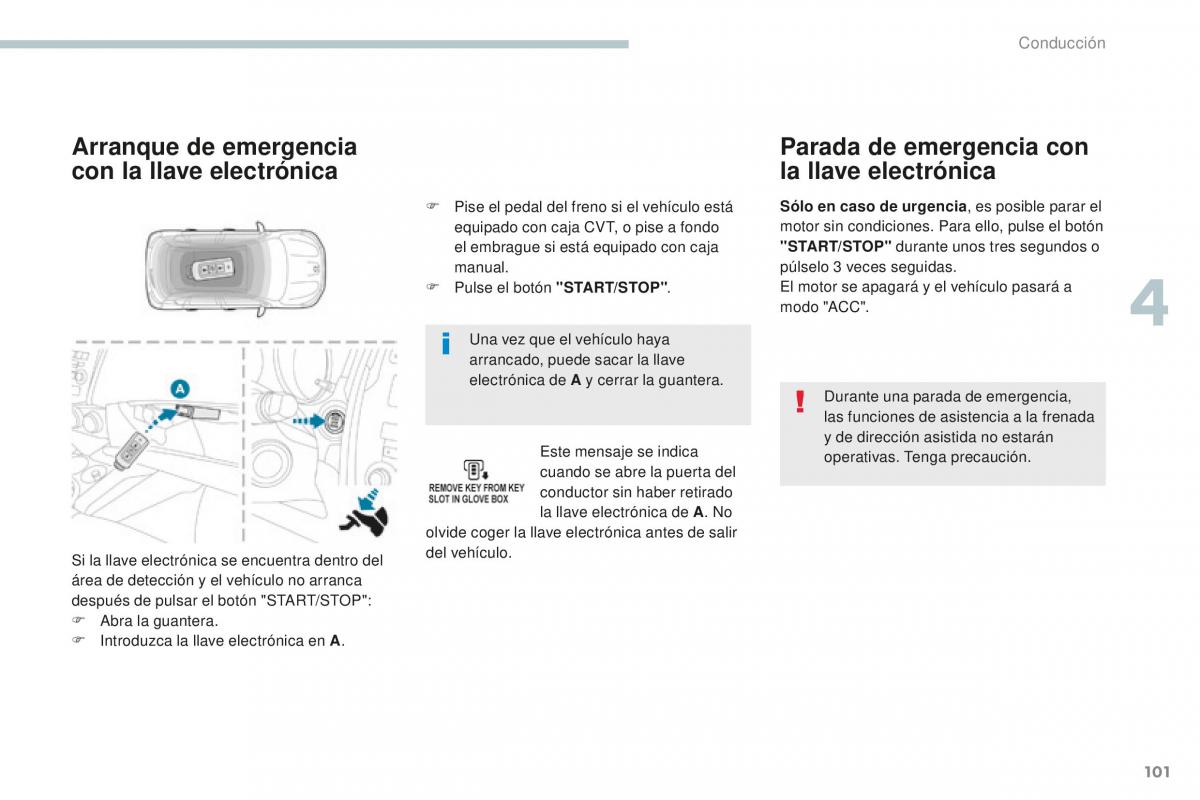 Peugeot 4008 manual del propietario / page 103