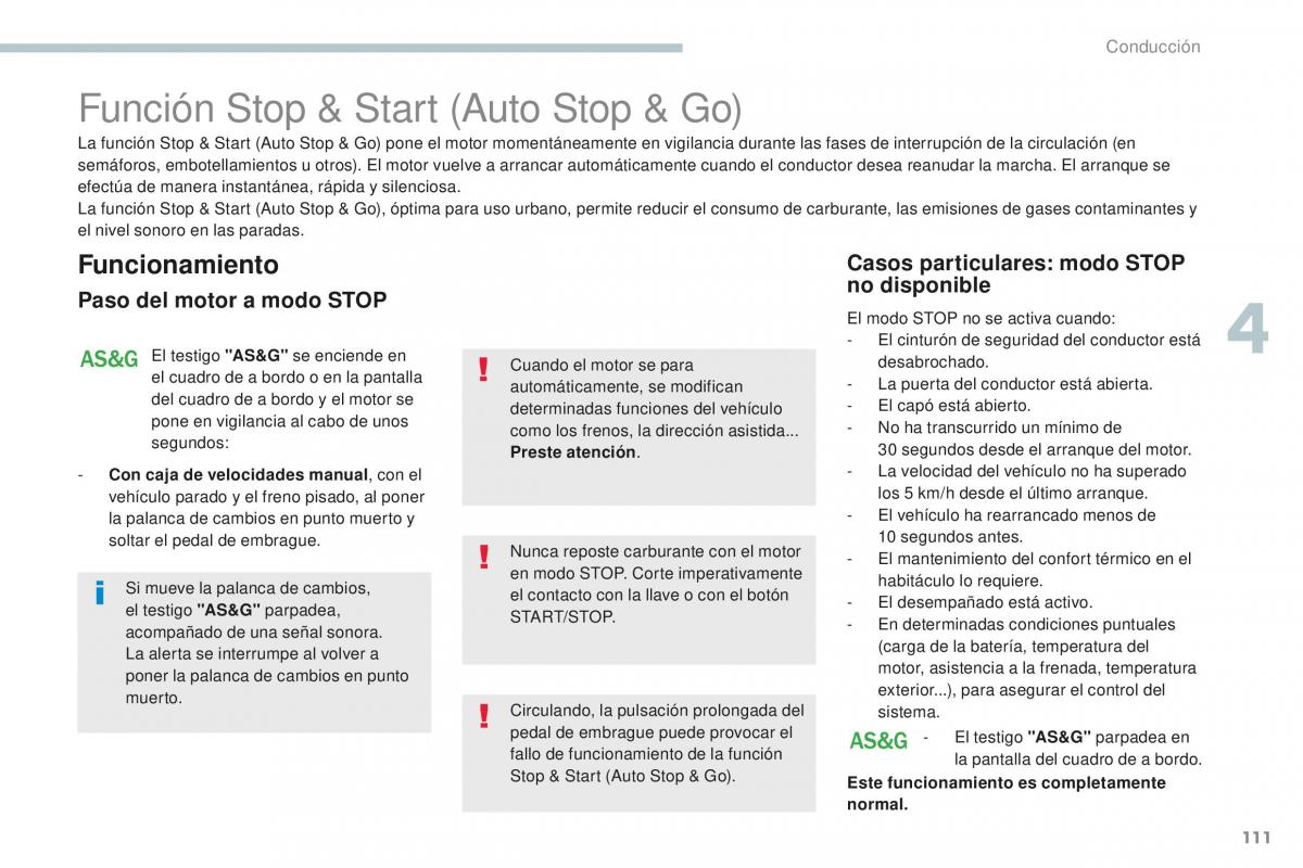 Peugeot 4008 manual del propietario / page 113