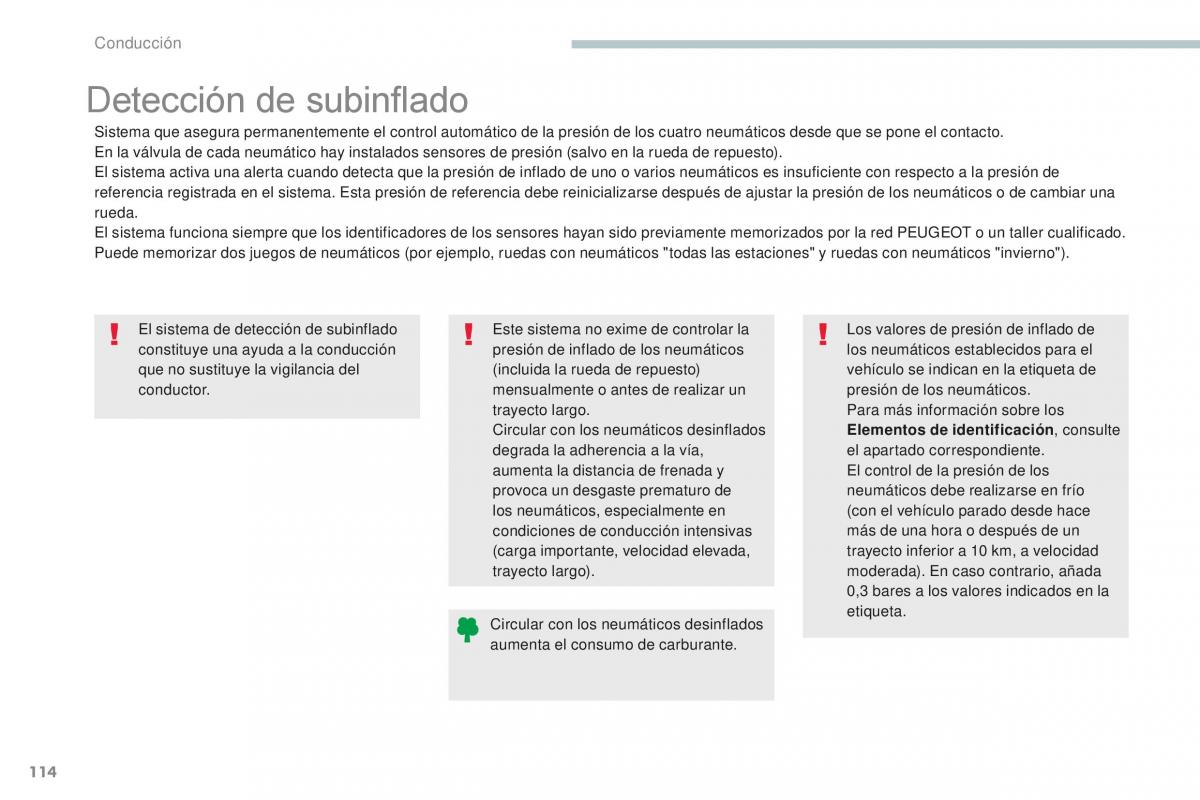 Peugeot 4008 manual del propietario / page 116