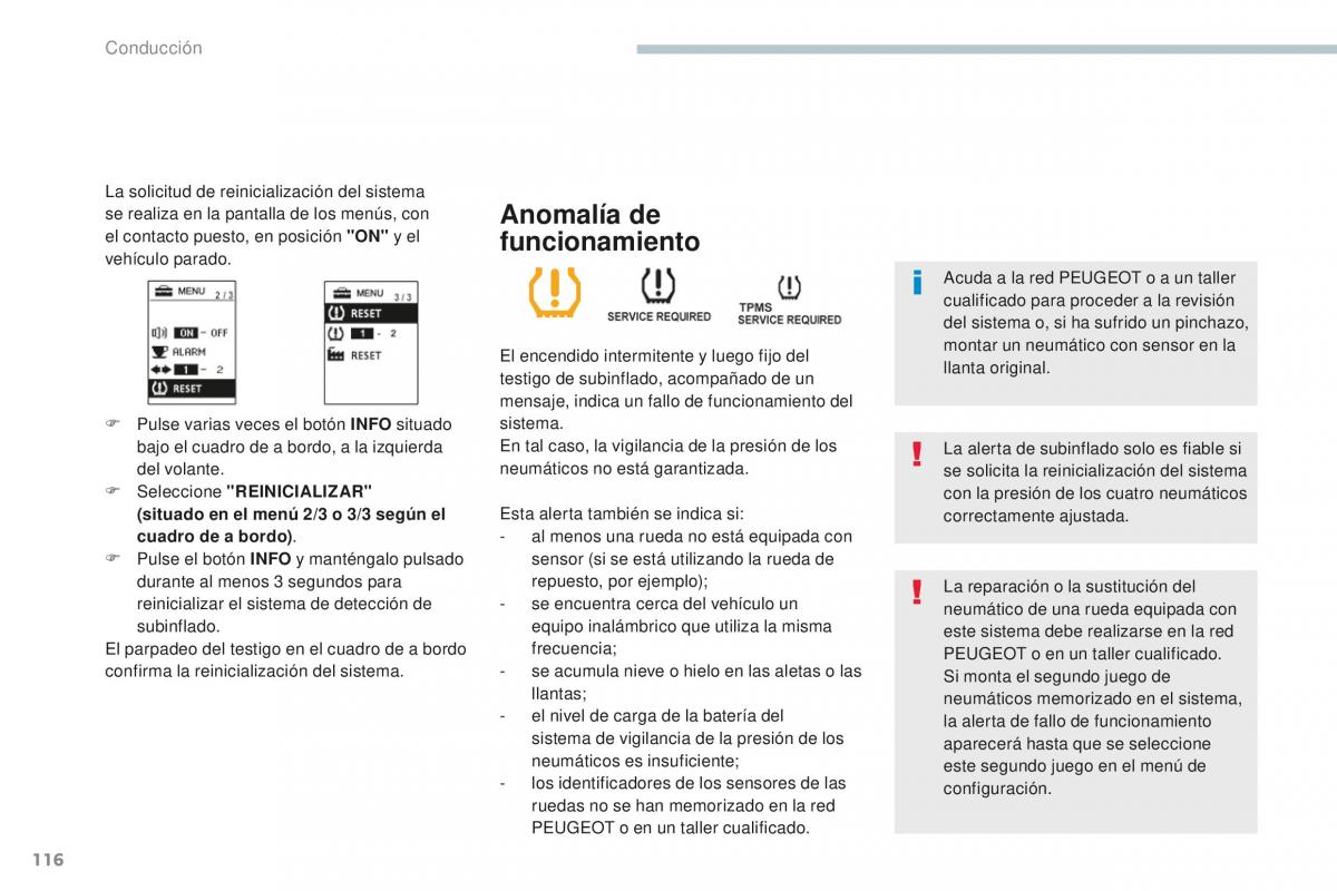 Peugeot 4008 manual del propietario / page 118