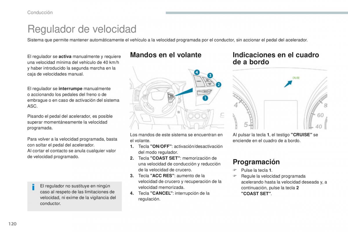 Peugeot 4008 manual del propietario / page 122