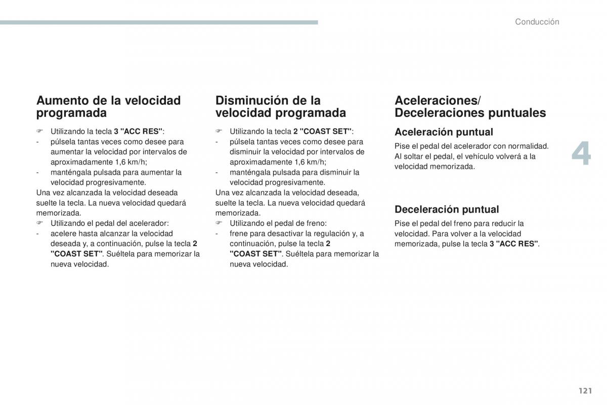 Peugeot 4008 manual del propietario / page 123