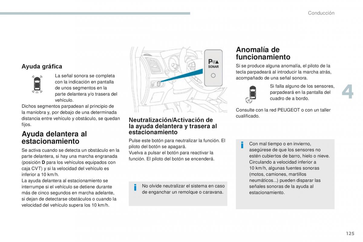 Peugeot 4008 manual del propietario / page 127