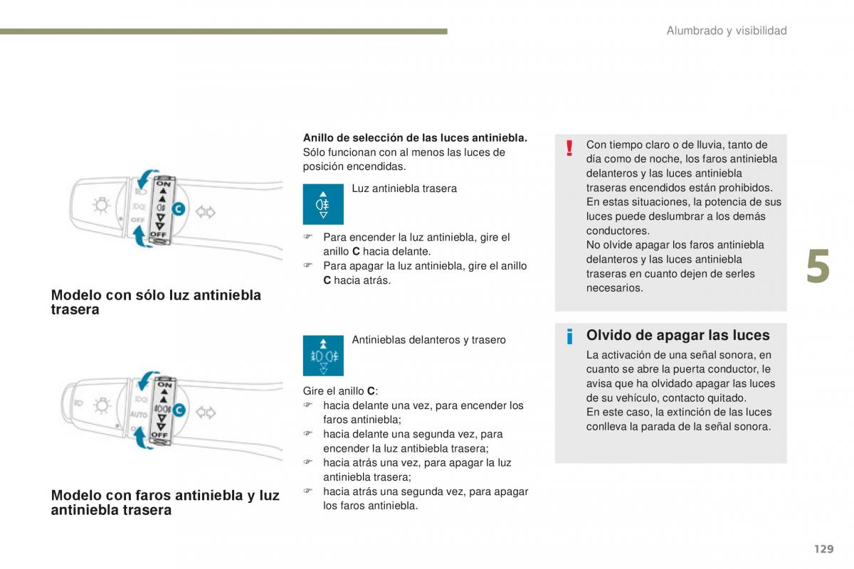 Peugeot 4008 manual del propietario / page 131