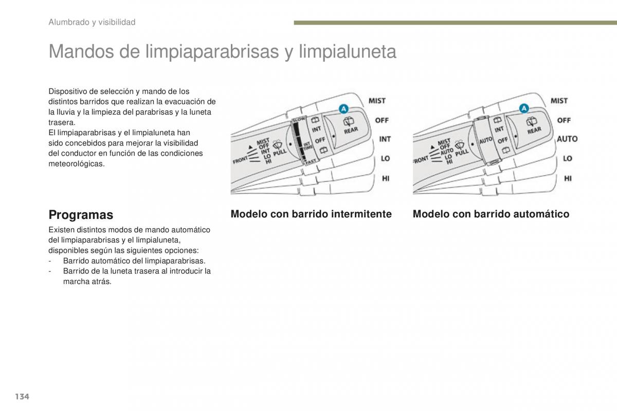 Peugeot 4008 manual del propietario / page 136