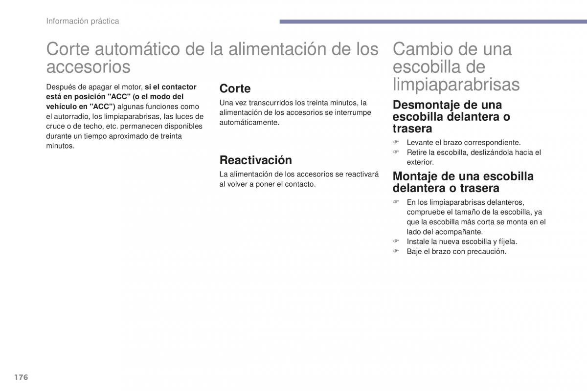 Peugeot 4008 manual del propietario / page 178