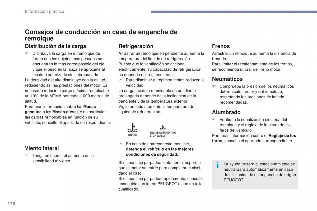 Peugeot 4008 manual del propietario / page 180