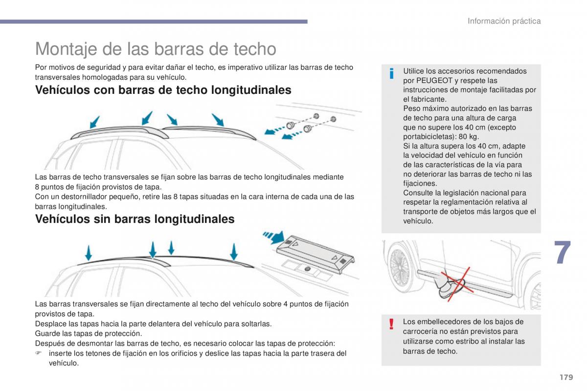 Peugeot 4008 manual del propietario / page 181