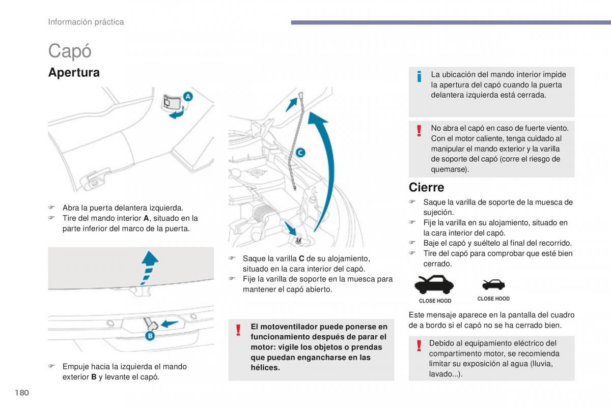 Peugeot 4008 manual del propietario / page 182