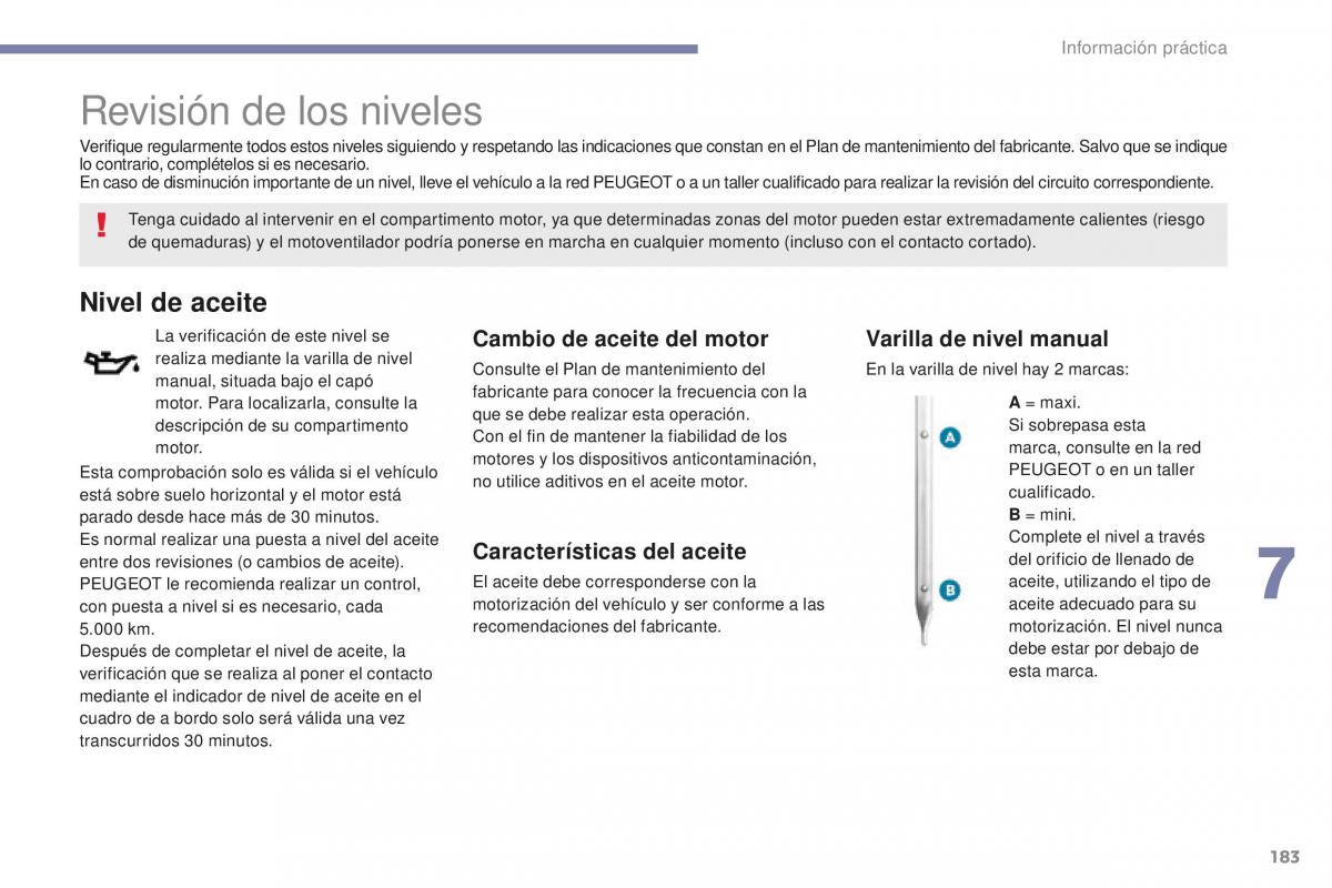 Peugeot 4008 manual del propietario / page 185