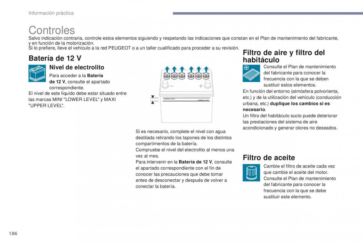 Peugeot 4008 manual del propietario / page 188