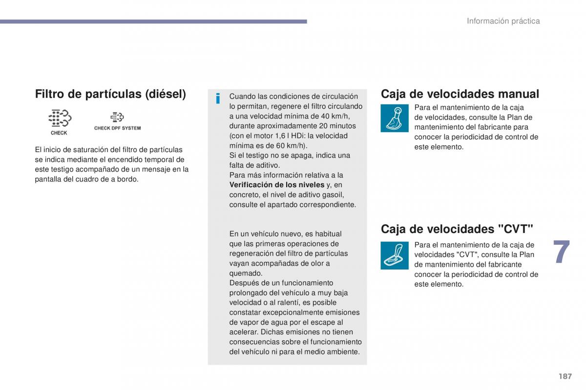 Peugeot 4008 manual del propietario / page 189