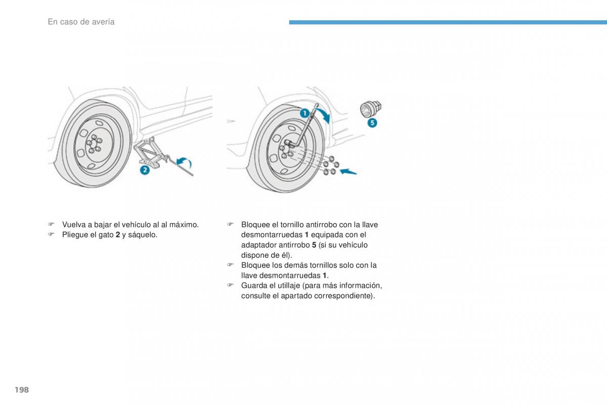 Peugeot 4008 manual del propietario / page 200