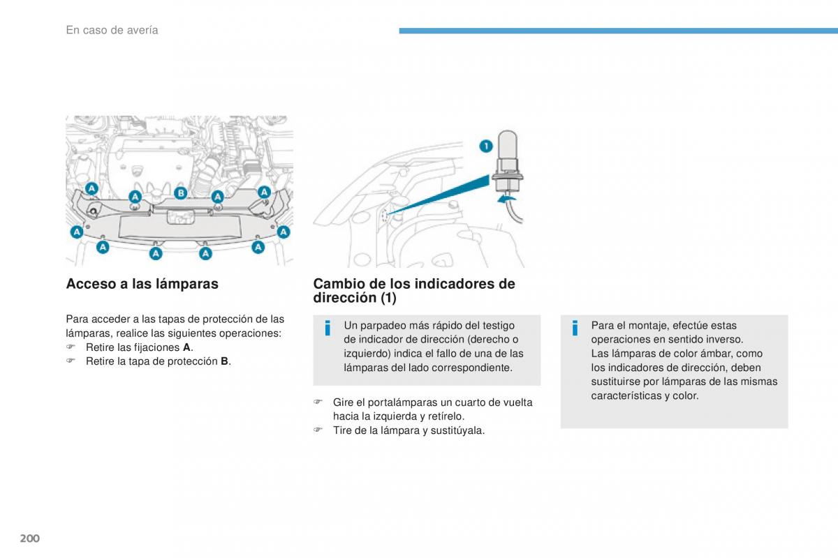 Peugeot 4008 manual del propietario / page 202