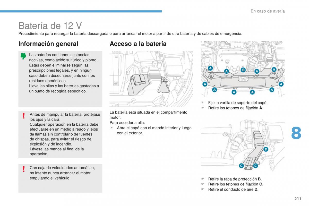 Peugeot 4008 manual del propietario / page 213