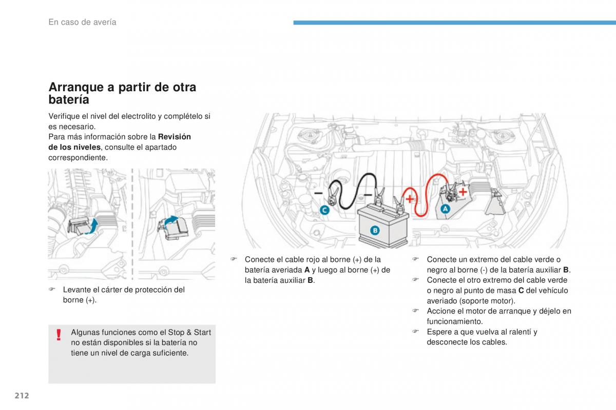 Peugeot 4008 manual del propietario / page 214