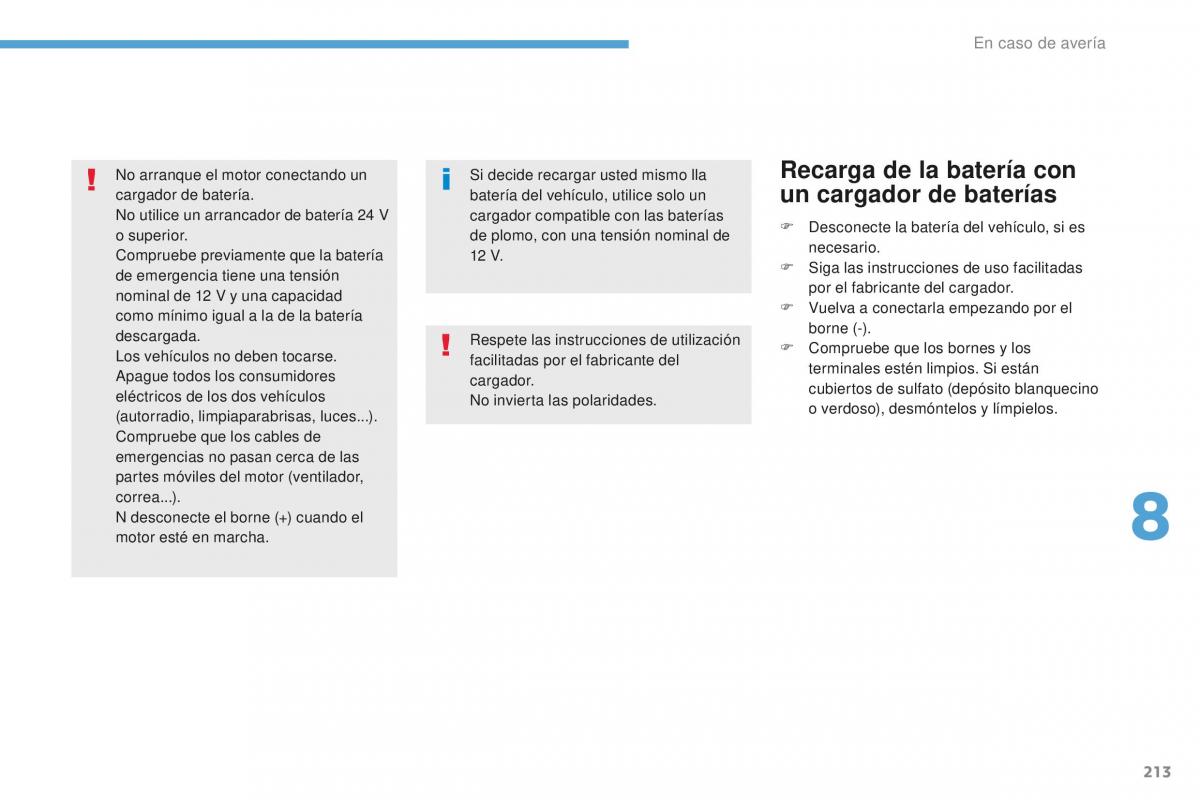 Peugeot 4008 manual del propietario / page 215