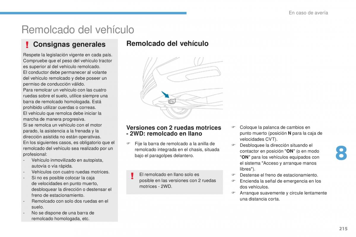 Peugeot 4008 manual del propietario / page 217