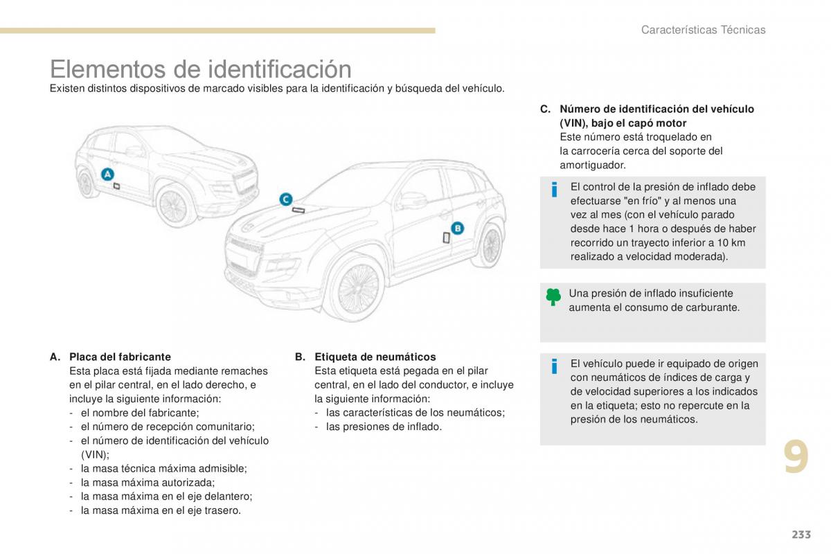 Peugeot 4008 manual del propietario / page 235