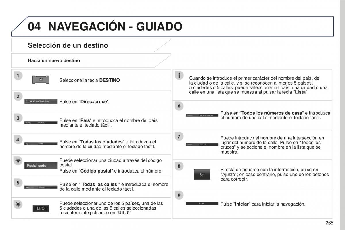 Peugeot 4008 manual del propietario / page 267