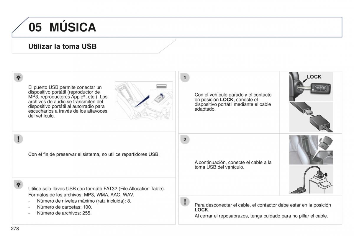 Peugeot 4008 manual del propietario / page 280