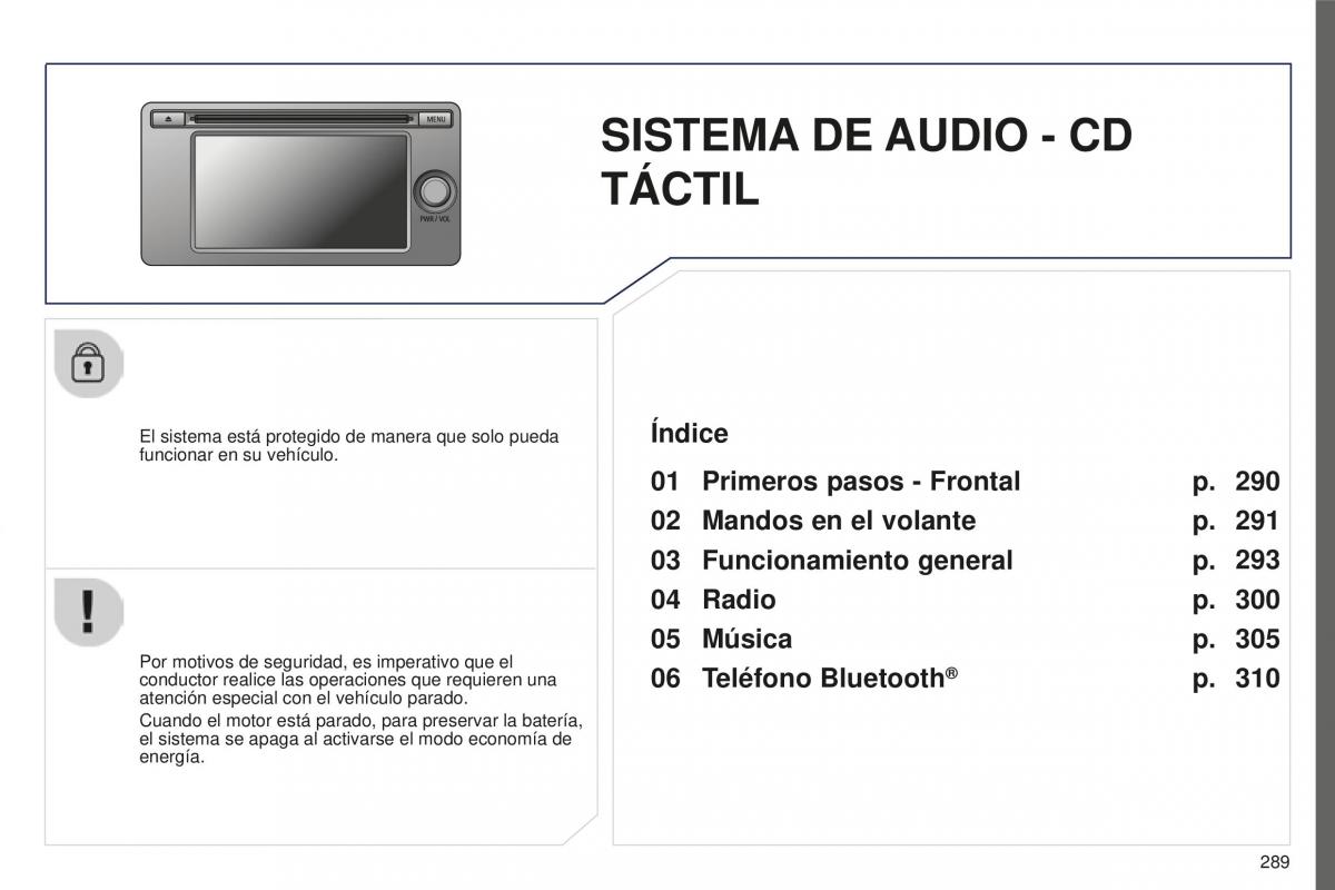 Peugeot 4008 manual del propietario / page 291