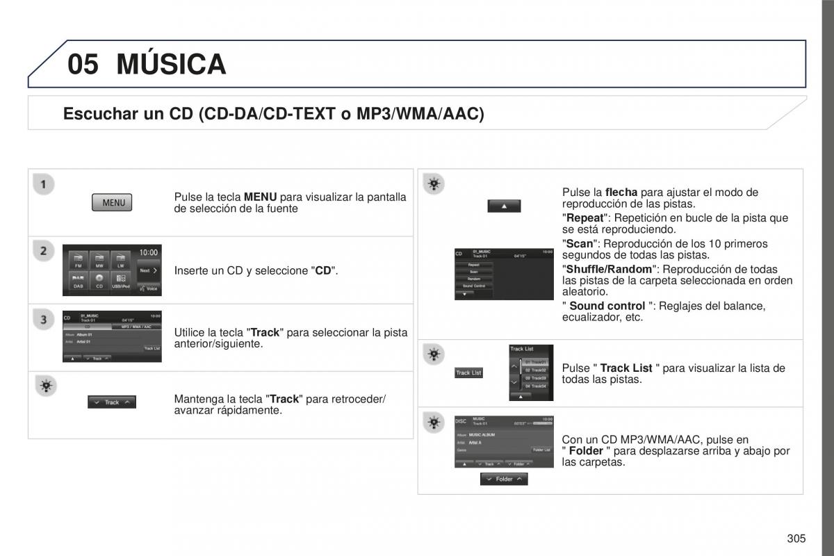 Peugeot 4008 manual del propietario / page 307