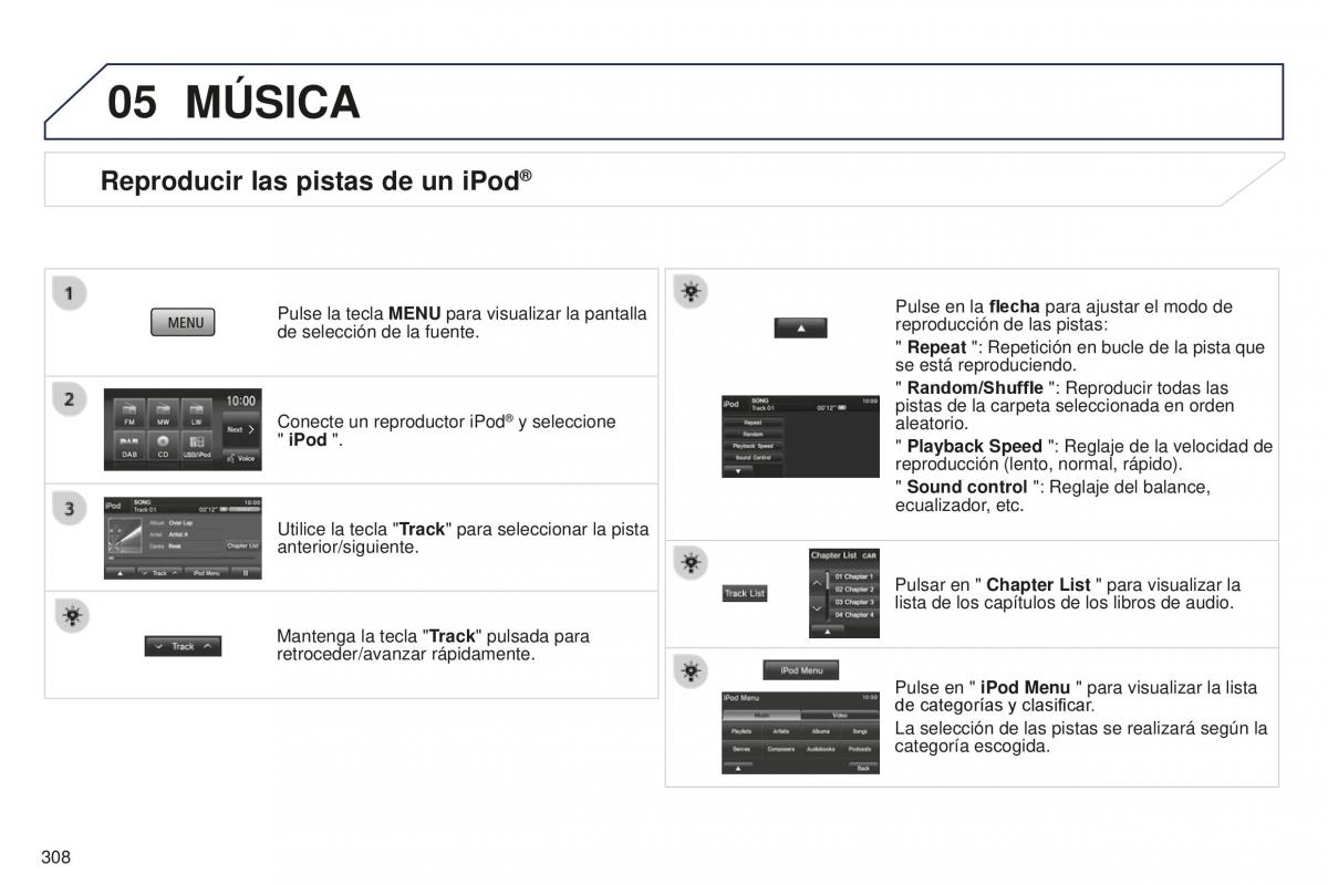 Peugeot 4008 manual del propietario / page 310