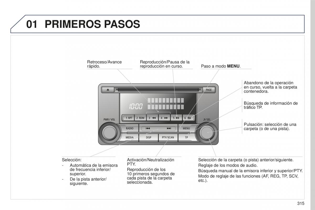 Peugeot 4008 manual del propietario / page 317