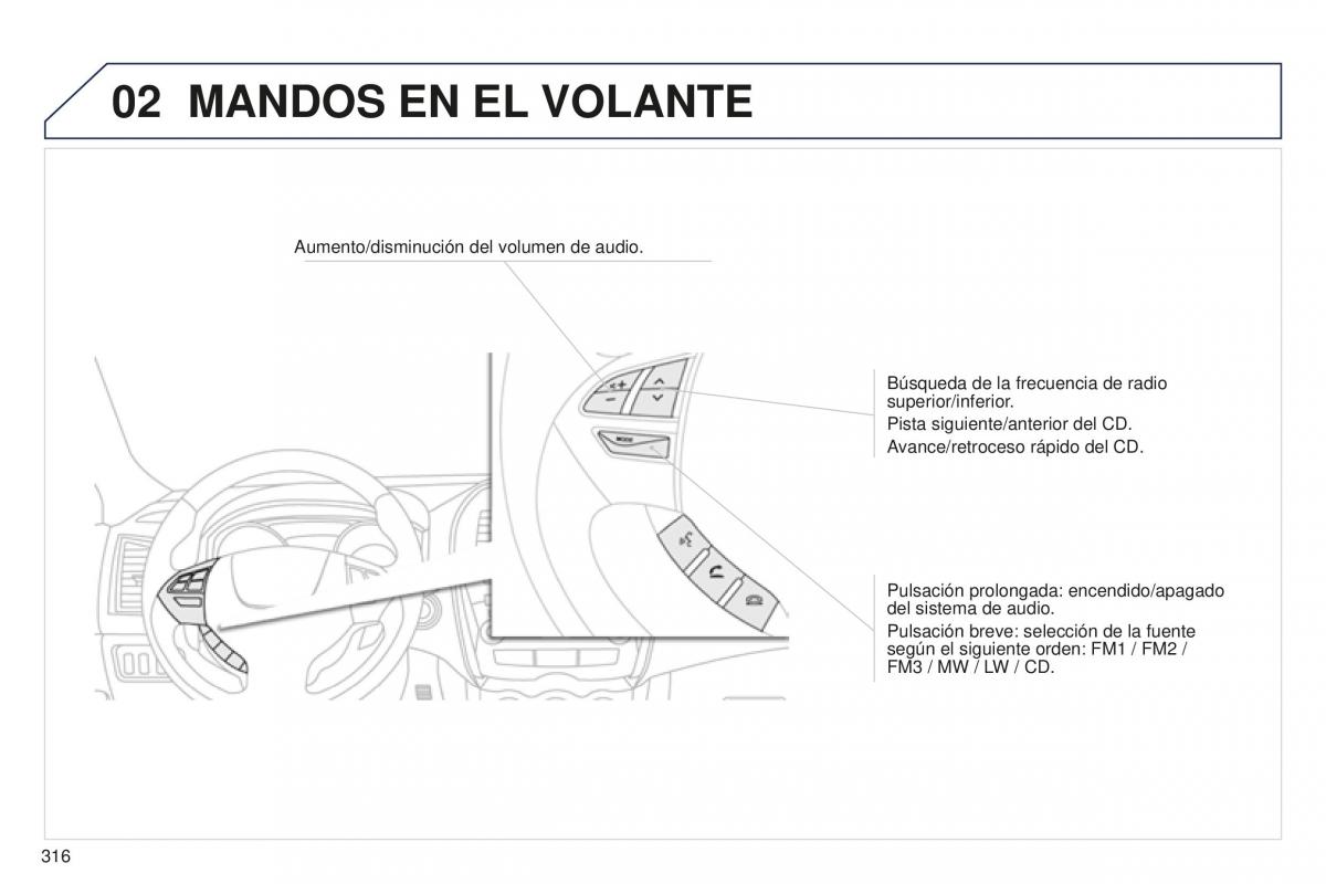 Peugeot 4008 manual del propietario / page 318