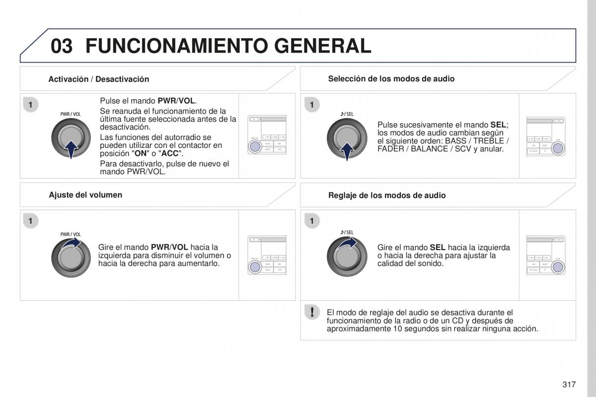 Peugeot 4008 manual del propietario / page 319