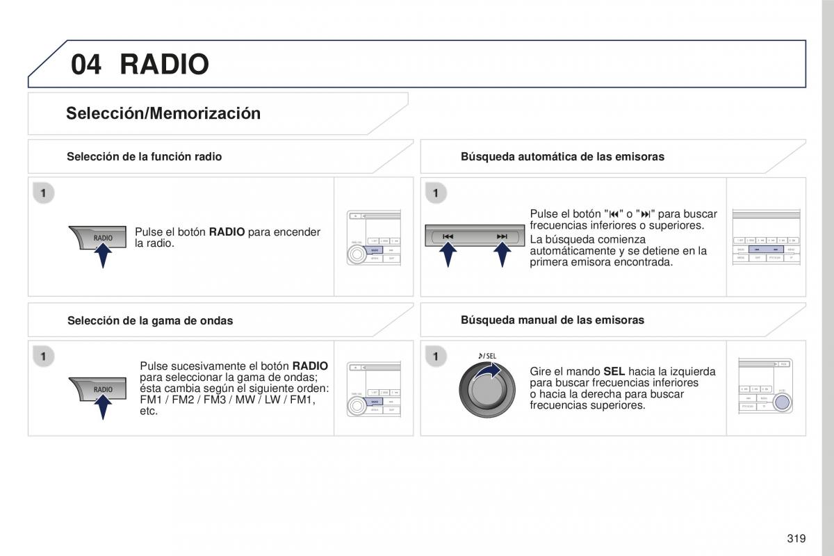 Peugeot 4008 manual del propietario / page 321