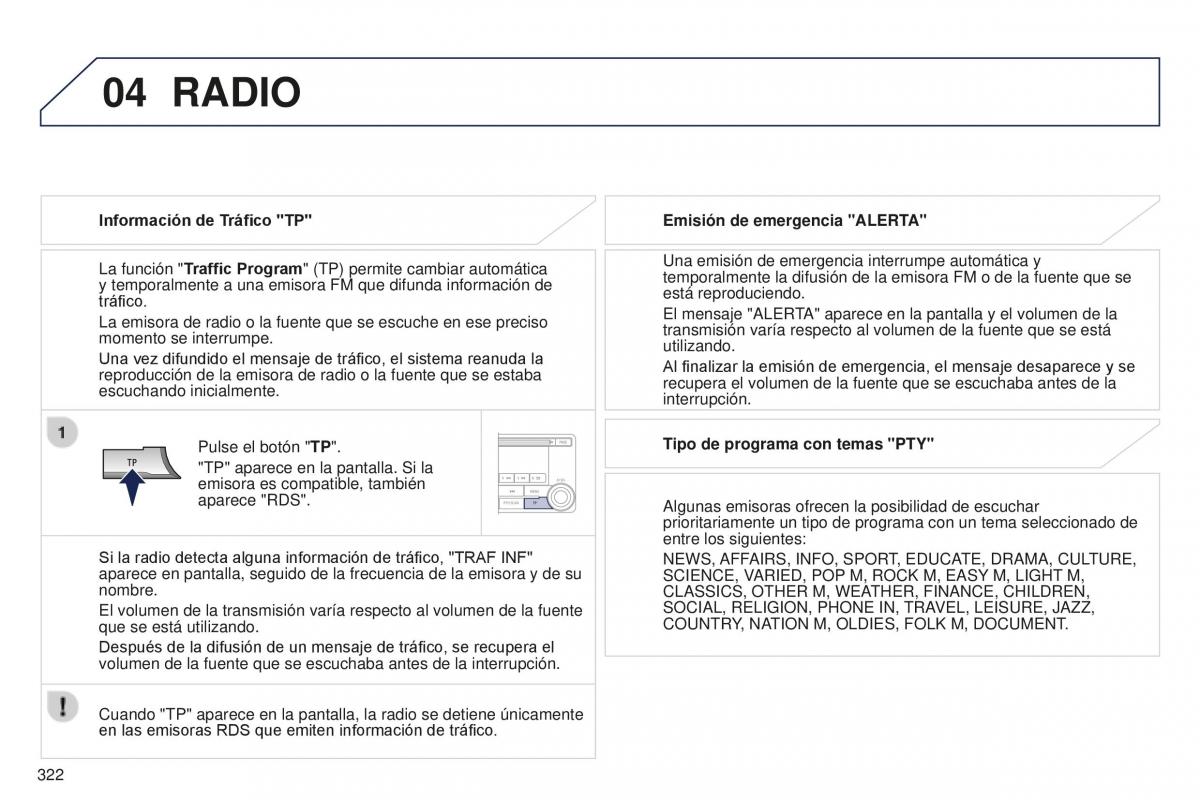 Peugeot 4008 manual del propietario / page 324