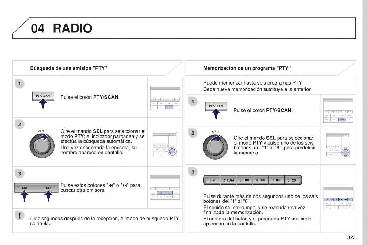 Peugeot 4008 manual del propietario / page 325