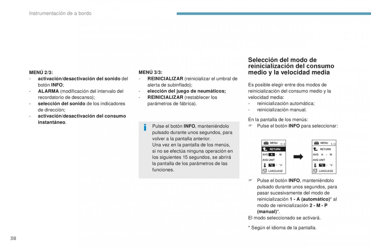 Peugeot 4008 manual del propietario / page 40