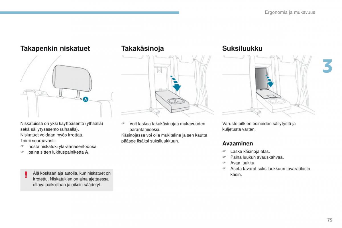 Peugeot 4008 omistajan kasikirja / page 77